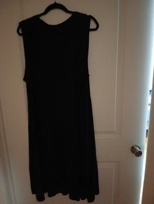 Lotus Traders классический без рукавов черный Midi платье Shift джемпер, плюс размер 3 X - Изображение 1 из 4