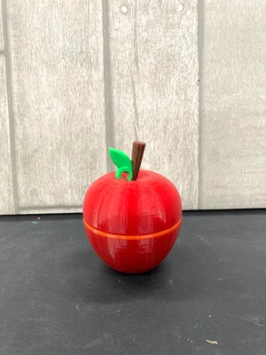 Apple Geocaching Container W/ Logs/Bags Waterproof Geocache rain write log - Image 1 of 4