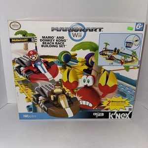 K’Nex Mario Kart Wii Mario And Donkey Kong Beach Race Building Set New Open Box - Picture 1 of 10