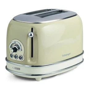 Ariete 155, Tostapane 2 Fette con Pinze Vintage, 810 W, Beige - Foto 1 di 2