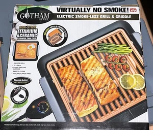 GOTHAM STEEL VIRTUALLY NO SMOKE! ELECTRIC SMOKE-LESS GRILL & GRIDDLE - Picture 1 of 1
