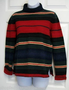 RALPH LAUREN SÜDWESTINDISCHE DECKE 100 % LAMMWOLLE PULLOVER MIT STEHKRAGEN OBERTEIL PS - Bild 1 von 7