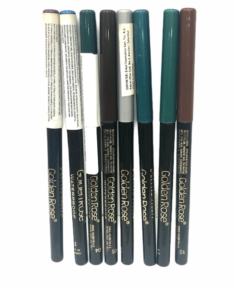 Delineador de ojos impermeable Golden Rose (tamaño estándar) NUEVO; ¡TÚ ELIGES! Foto 1 de 1