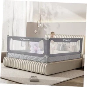 Bed Rail for Toddlers, Stable Protective Bed Side Rails, Baby Bedrail 74 In - Picture 1 of 8