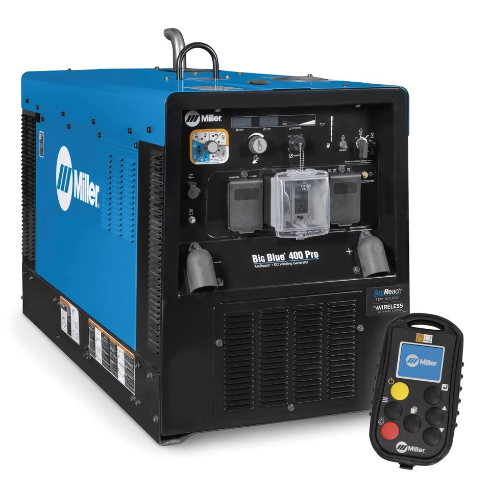 Miller Big Blue 400 Pro Engine Driven Welder Generator (Kubota) & WIC 907732013