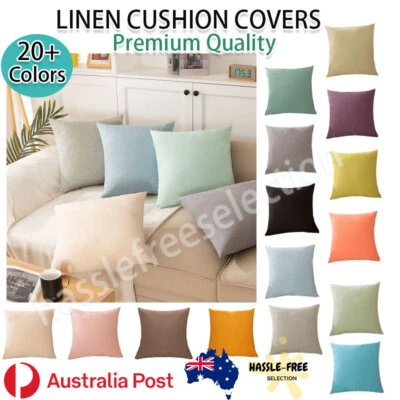 45x45 Plain Solid Colour Cushion Cover Decorative Pillow Case Home Multicoloured - image 1 of 4