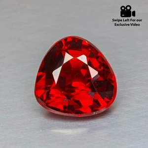 3.10 Ct Chili Pepper Red ! Unheated Spessartite "AAA" Grade Loose Gemstone - Picture 1 of 8