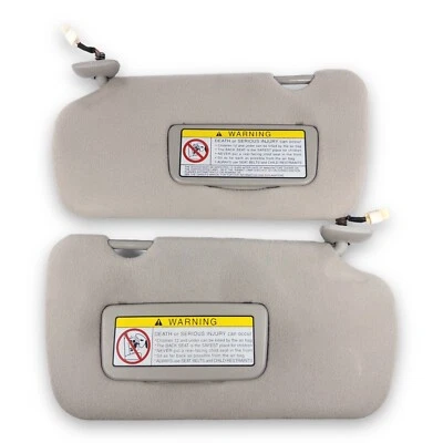 2000-2003 Nissan Maxima 2002-2004 Altima Driver & Passenger Sun Visor Pair Gray - Image 1 of 4