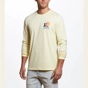Weatherproof Vintage Long Sleeve Sun Shirt Spf In Pastel Yellow Size Medium - Picture 1 of 8