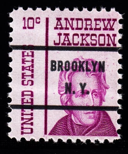 1286b Andrew Jackson 10c Bureau Precancel “BROOKLYN N.Y." PSS-71 MNH OG - Picture 1 of 1