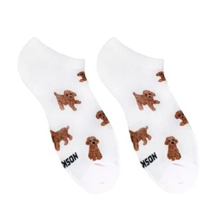 Lustige weiße Maltipu Socken | kuschelige Baumwolle | perfekt für einen verspielten, stilvollen Look - Bild 1 von 2