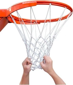 All Weather Thick 2PCS 8-Loops Replacement Heavy-Duty Basketball Net Fit Indoor - Picture 1 of 6