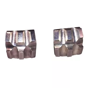 Futuristic Silver Tone Claude Montana Paris Earrings - Picture 1 of 6