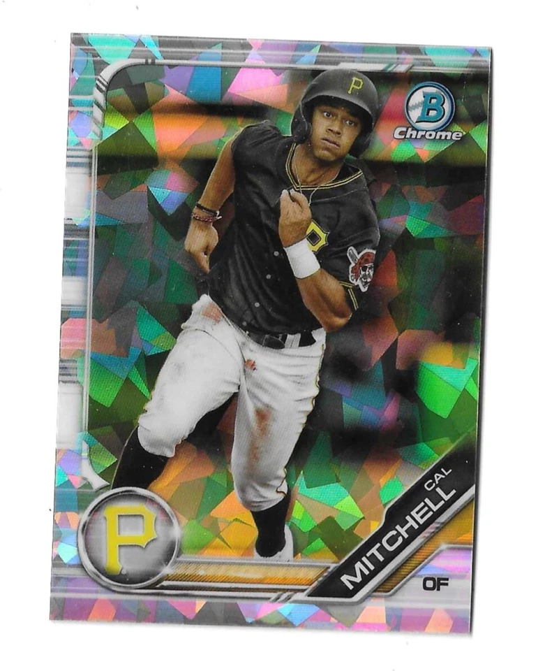 2019 Bowman Chrome Sapphire Cal Mitchell #BDC-26 Pittsburgh Pirates - Image 1 of 1