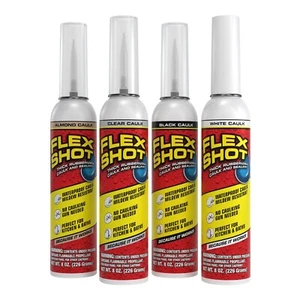 Flex Shot, 8 oz, Flexible Rubber Silicone Sealant - Picture 1 of 12