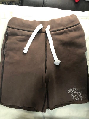 Chicos Abercrombie Niños Pull On Pantalones Cortos Talla Pequeña Marrón Usado Foto 1 de 4