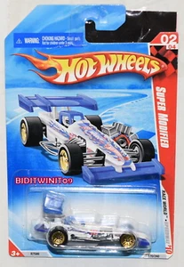HOT WHEELS 2010 RACE WORLD SUPER MODIFIED #02/04 WHITE W+ - Picture 1 of 1