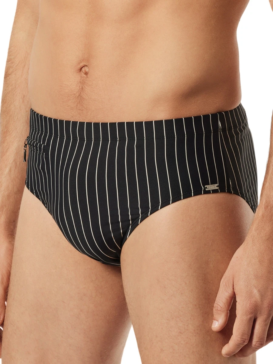 Schiesser Herren Badeshorts – Mit Bindekordel & Seitlichen Taschen, Aus Weicher, Schnell Trocknender Webware