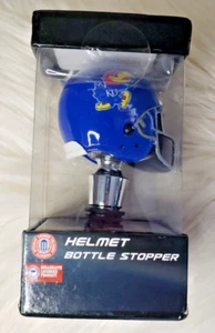 NEW! Kansas Jayhawks NCAA Licensed Helmet Wine Bottle Stopper FREE SHIP - Picture 1 of 4