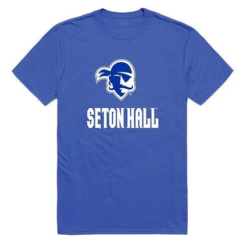 Seton Hall University Pirates NCAA Freshman Tee T-Shirt Royal Cover