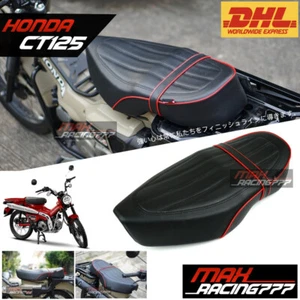 PMRACING Honda Trail 125 CT125 HUNTER 2020 25 long seat driver passengerBLACK - Picture 1 of 18