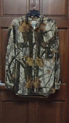 Realtree 10X Camo Flannel Button Front Hunting Shirt Men's Size XL - Image 1 of 4