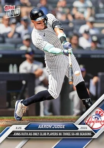 Tarjeta MLB 2024 Topps Now New York Yankees Aaron Judge #594 se une a temporadas de 3-50 horas - Imagen 1 de 1