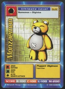 Digimon Digi Battle Monzaemon Bo-62 Serie 2 Bandai 1999 Ligeramente Jugado - Imagen 1 de 2