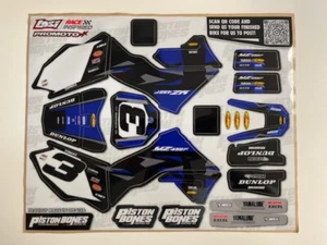 LOSI PROMX PRO MX RC MOTORCYCLE TOMAC REMOTE CONTROL BIKE GRAPHICS KIT DECALS - Picture 1 of 11