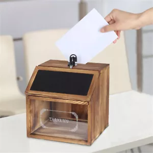 Vorschlagsbox Spendenbox Mailbox Briefkasten mit löschbarer Kreidetafel/Schloss - Bild 1 von 13