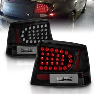 Black LED 2006 2007 2008 Dodge Charger Tail Lights Brake Lamps 06-08 Left+Right - Picture 1 of 7