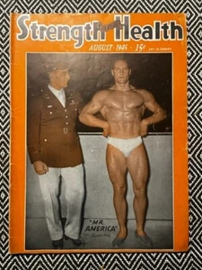 vintage Strength & Health magazine - August 1945 - Mr. America Pvt Clarence Ross - Picture 1 of 1