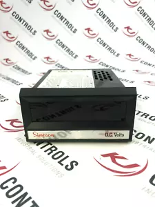 Panel digital Simpson 24502 modelo 2865 medidor de voltios 2 VDC rango 120 VAC suministro - Imagen 1 de 6