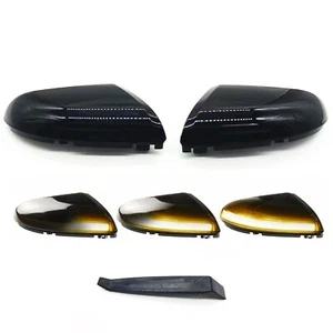 Espejo lateral izquierdo y derecho con señal troncal luz LED para Dodge Ram 1500 09-14 2500 10-14 - Imagen 1 de 7