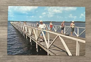 Postal FL Port Charlotte Florida 450 pies muelle de pesca - Imagen 1 de 2