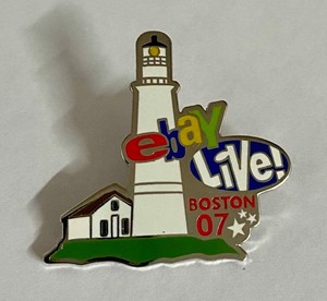 2007 eBay Live Boston Collectible Lighthouse Harbor Islands Enamel Pin Rare