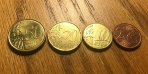 Irland 50, 10, 2 Cent Euro Kursmünzensatz +20 Euro Münze Irish Harp Eire 4 Münzen insgesamt - Bild 1 von 6