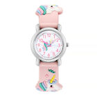 Toddler Kids Baby Girl 3D Unicorn Silicon Cartoon Watch Toys Brithday Gifts?
