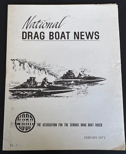 Vintage 1972 National Drag Boat Association NDBA Racing News Journal Newsletter - Picture 1 of 1
