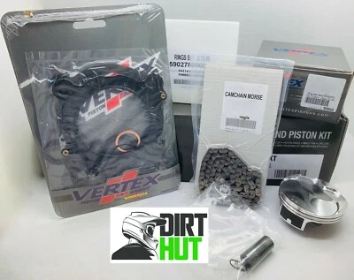 Yamaha YFZ 450 ATV Vertex Top End Kit Piston Cam Chain Gaskets 2004-13 A 94.95mm - Image 1 of 2