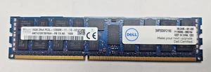 Lot 2x Dell 16GB 2RX4 1600MHz DDR3 PC3L-12800R ECC RAM Memory SNP20D6FC/16G 32GB - Picture 1 of 1