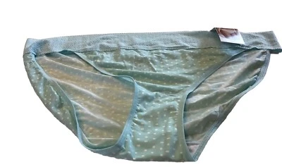 NWT JOCKEY LIGHT GREEN AND WHITE BIKINI SIZE 10/3XL - Image 1 of 4