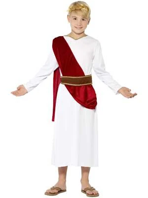 Roman Soldier History Emperor Greek Toga Julius Caesar Fancy Dress Costume - image 1 of 4