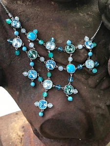 Dyrberg Kern Kette / Collier Strass Steine und anderen Applikationen - Bild 1 von 15