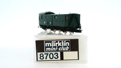 Märklín Mini-Club 8703 DB 3 Axle Brakeman Cab Baggage Coach Rail Car Z Marklin - Image 1 of 4
