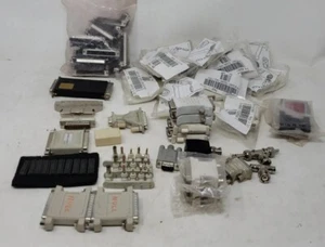 Large Mixed Lot NEW USED Connectors Adapters DVI VGA Semiconductors Serial Ports - Picture 1 of 12