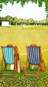 Congratulations Retired Retire Cricket Ball Bat Anthony Browne Greeting Card - Picture 1 of 3