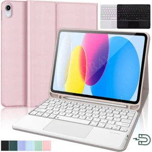 Touchpad Keyboard With Case Cover For iPad 6/7/8/9/10th Gen Air 4 5 6 Pro 11 M2 - Picture 1 of 45