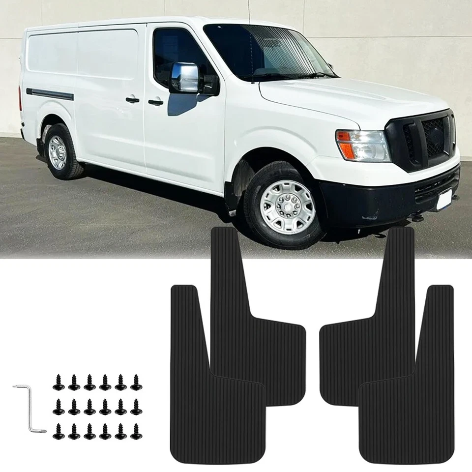 Guardabarros delanteros y traseros para furgoneta de carga Nissan NV2500 NV3500 guardabarros guardabarros Foto 1 de 4