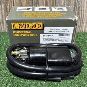OEM EMGO Universal 12 Volt Ignition Coil Dual Output For Motorcycles 24-72451  - Picture 1 of 3